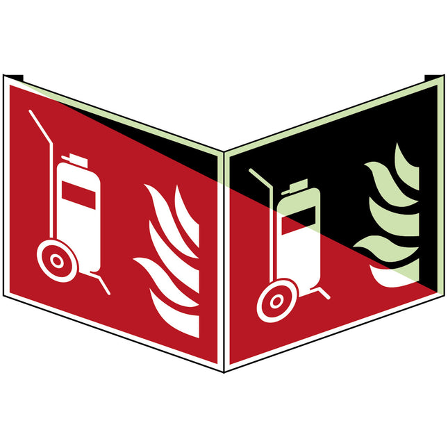 ISO Safety Sign  Wheeled fire extinguisher