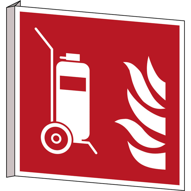 ISO Safety Sign  Wheeled fire extinguisher