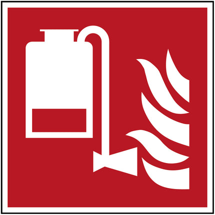 ISO Safety Sign  Portable foam applicator unit
