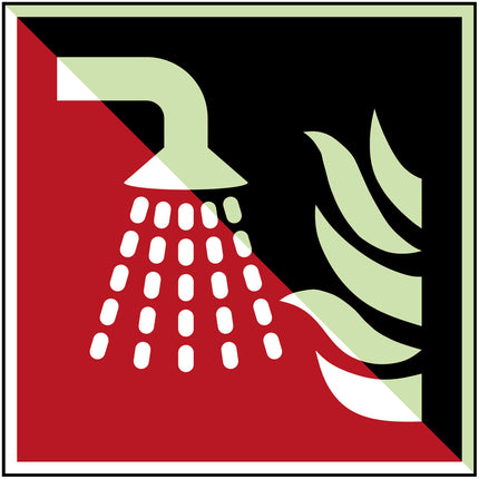 ISO Safety Sign  Water fog applicator