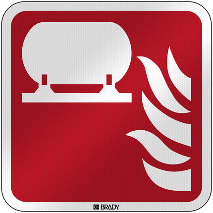 ISO Safety Sign  Fixed fire extinguisher installation