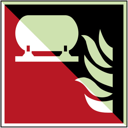 ISO Safety Sign  Fixed fire extinguisher installation