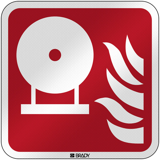 ISO Safety Sign  Fixed fire extinguisher bottle