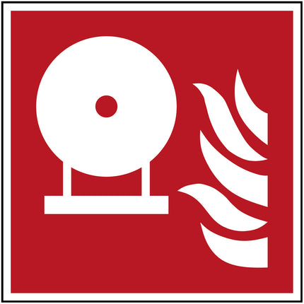 ISO Safety Sign  Fixed fire extinguisher bottle