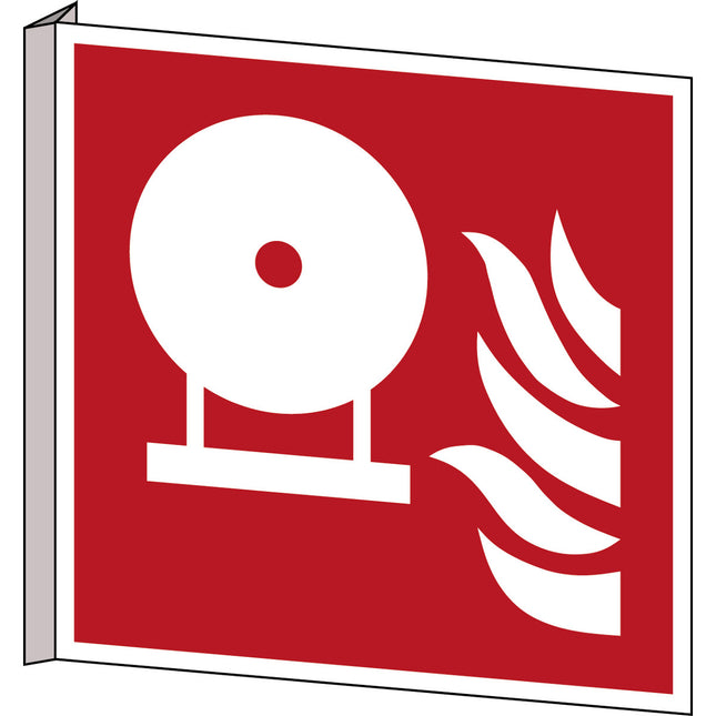 ISO Safety Sign  Fixed fire extinguisher bottle