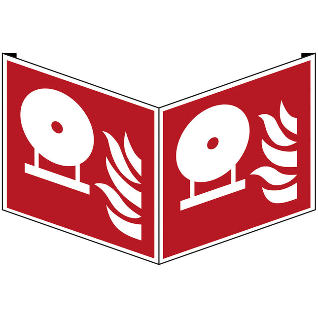 ISO Safety Sign  Fixed fire extinguisher bottle