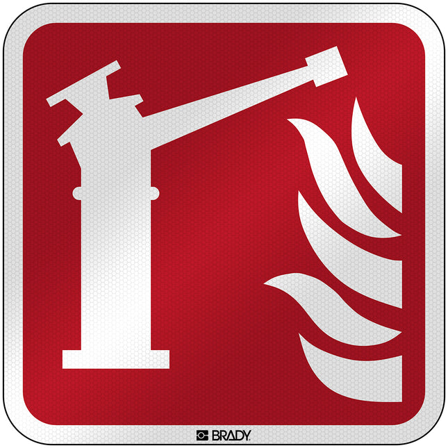 ISO Safety Sign  Fire monitor