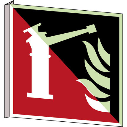 ISO Safety Sign  Fire monitor