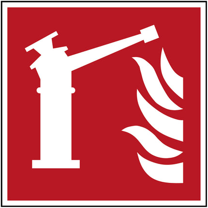 ISO Safety Sign  Fire monitor