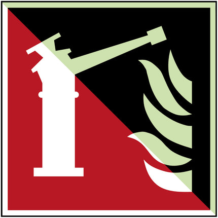 ISO Safety Sign  Fire monitor