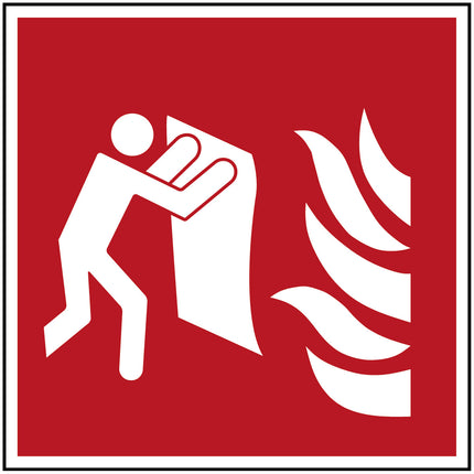 Fire Blanket  Safety Sign  ISO7010