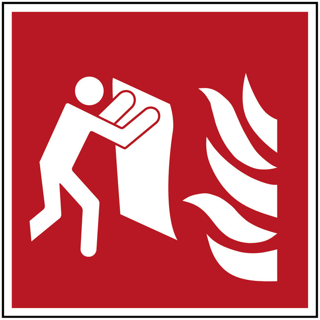 Fire Blanket  Safety Sign  ISO7010