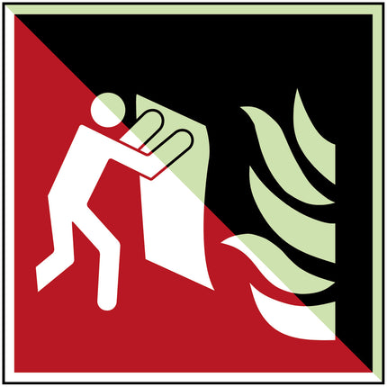 Fire Blanket  Safety Sign  ISO7010