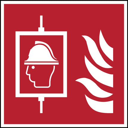 ISO Safety Sign  Firefighters lift