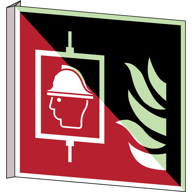 ISO Safety Sign  Firefighters lift