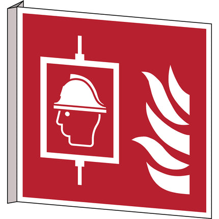 ISO Safety Sign  Firefighters lift