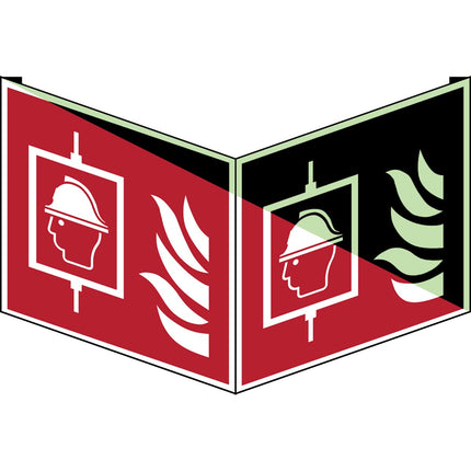 ISO Safety Sign  Firefighters lift