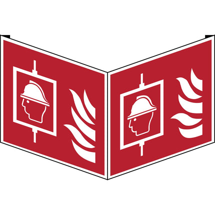 ISO Safety Sign  Firefighters lift