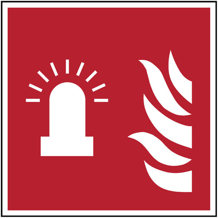 ISO Safety Sign  Fire alarm flashing light