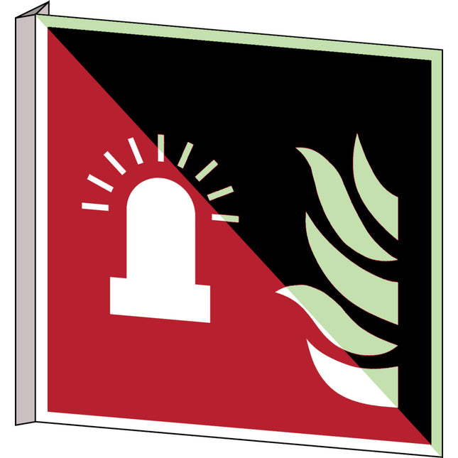 ISO Safety Sign  Fire alarm flashing light