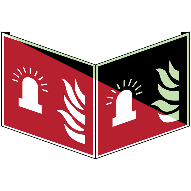 ISO Safety Sign  Fire alarm flashing light