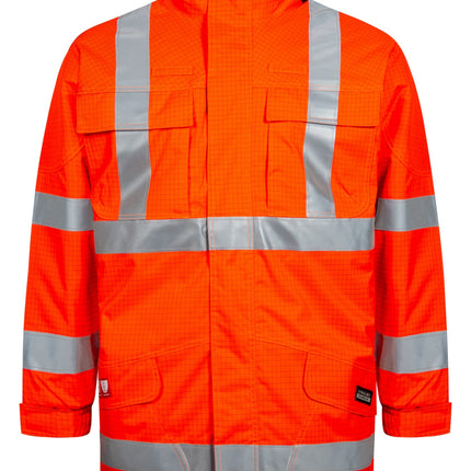 Lyngsoe High Visibility Fire Resistant Winter Rain Jacket | FR-LR3456