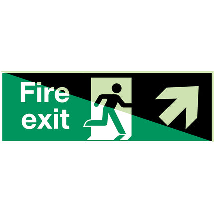 Glowinthedark safety sign