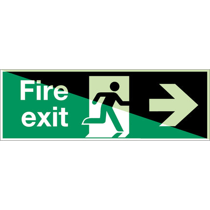 Glowinthedark safety sign