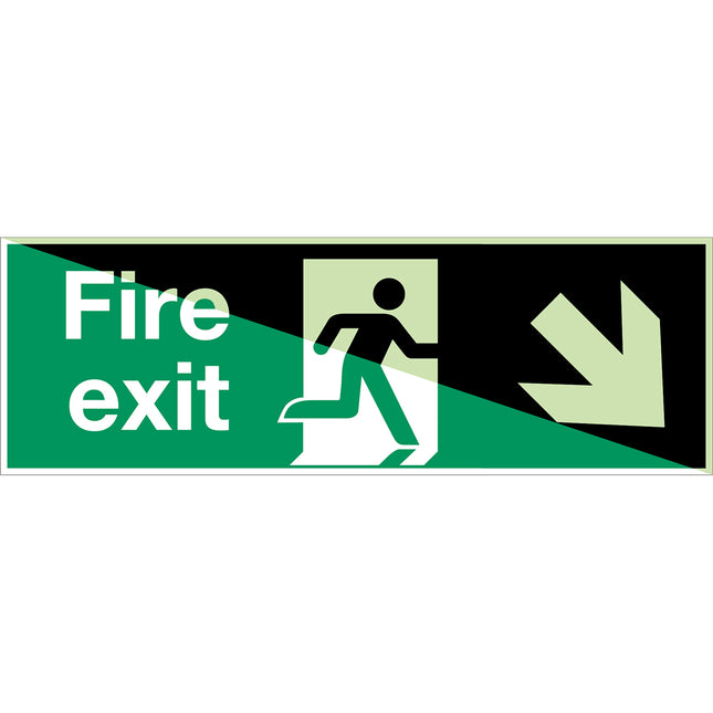 Glowinthedark safety sign