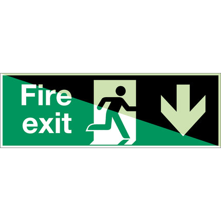 Glowinthedark safety sign