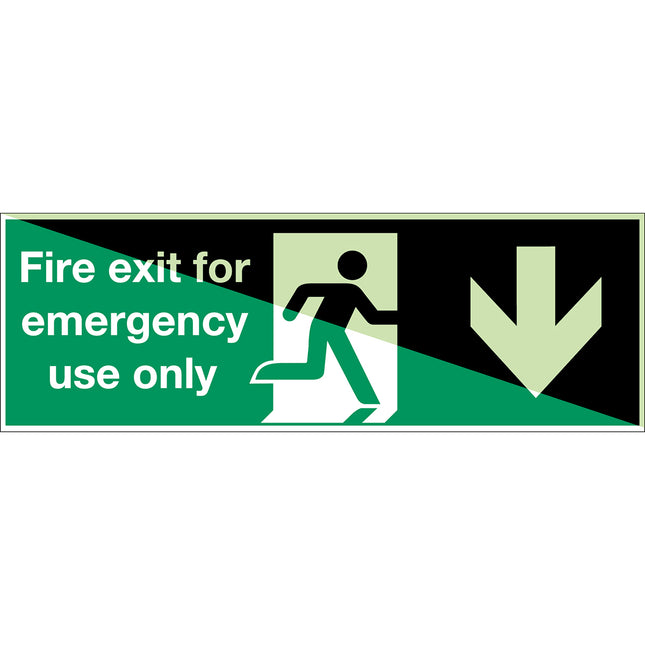 Glowinthedark safety sign