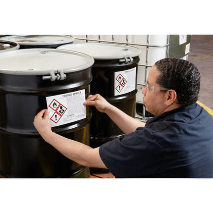 BBP85 PrePrinted GHS CLP Chemical Labels