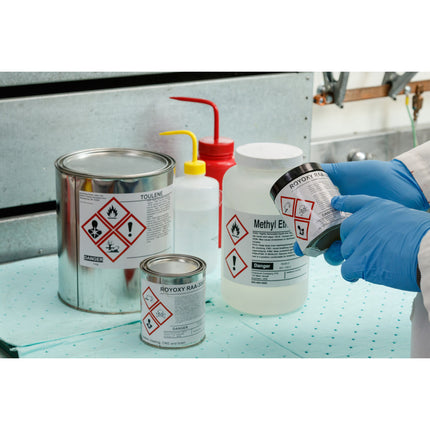 BBP85 PrePrinted GHS CLP Chemical Labels