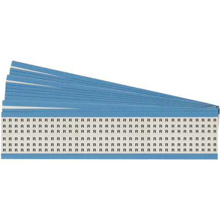 Upper Case Alphabetical Acetate Cloth Wire Marking Cards