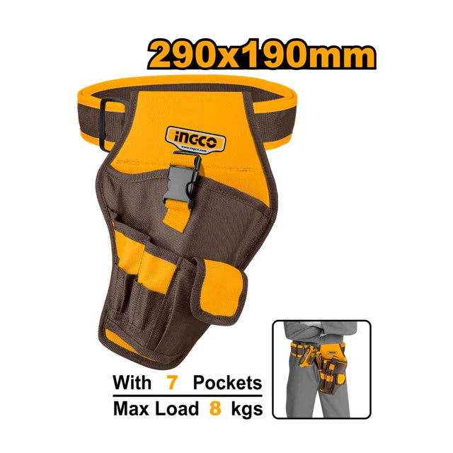 INGCO Tool Bag Waist Belt Organizer Drill Holster 290mm