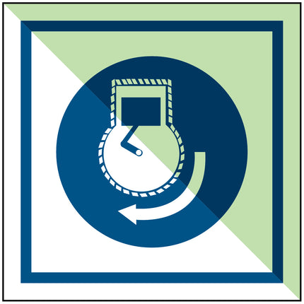 IMO Safety Sign Start engine in launch sequence