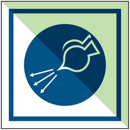 IMO Safety Sign Start air supply in launch sequence