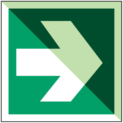 IMO Safety Sign Directional arrow 90