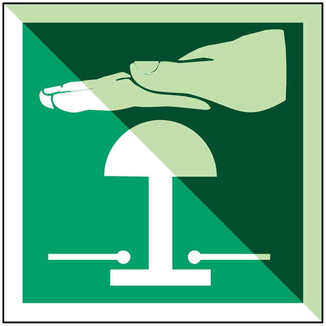 IMO Safety Sign Emergency stop button