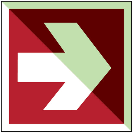 IMO Safety Sign Directional arrow 90