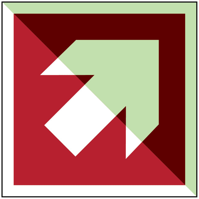 IMO Safety Sign Directional arrow 45