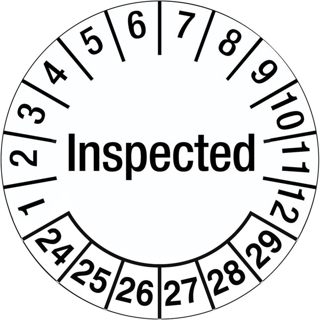 Tamperevident Inspection Date Labels