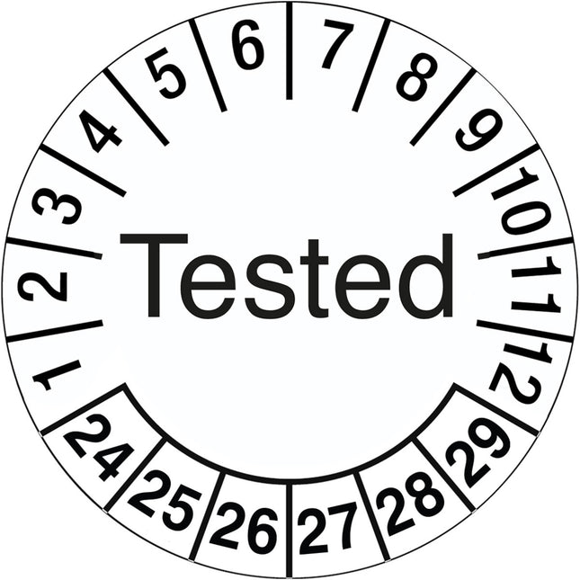 Tamperevident Inspection Date Labels