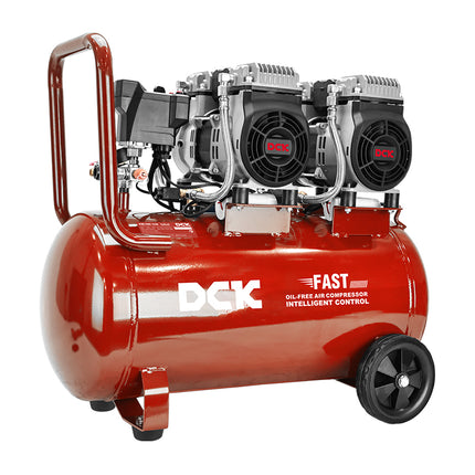 DCK | كمبريسر هواء بدون زيت 50 لتر 2 ماطور | KQE1680x2 50