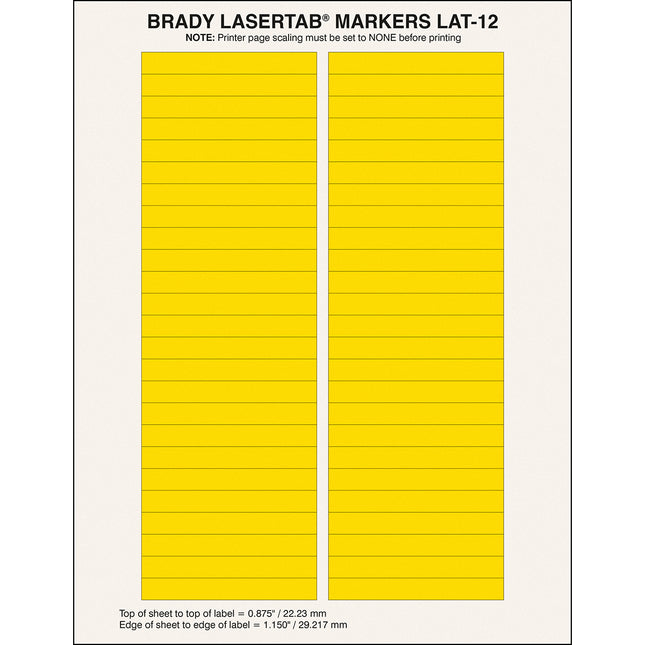 LaserTab Series Polyester Labels