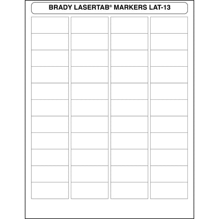 LaserTab Polyester Labels
