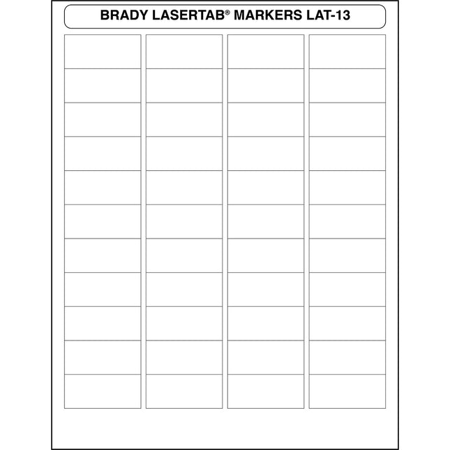 LaserTab Polyester Labels
