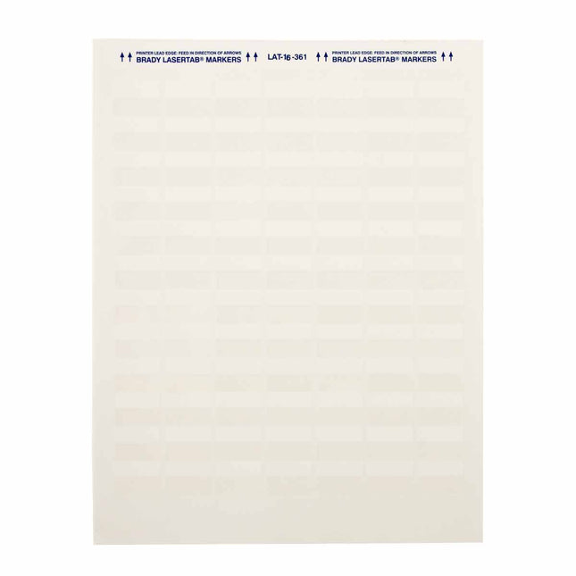 LaserTab Series Selflaminating Polyester Labels