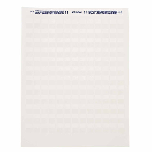 LaserTab Series Selflaminating Polyester Labels