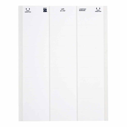 LaserTab Polyester Labels